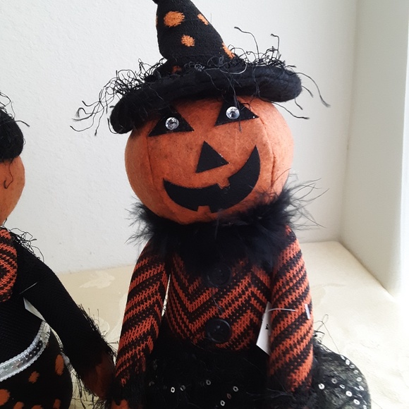 🛍️ Mr & Mrs Pumpkin Dolls Set 2 NEW - Picture 14 of 15